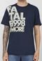 Camiseta Fatal Lettering Azul-Marinho - Marca Fatal