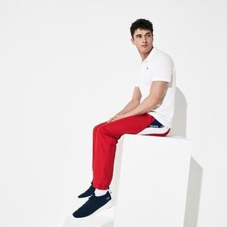 Polo Lacoste Sport Regular Fit Branco - Compre Agora