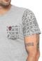 Camiseta Mr Kitsch Com Bolso Cinza - Marca MR. KITSCH