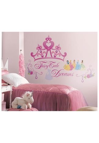 Adesivos de Parede RoomMates Colorido Disney Princess - Princess Crown Peel & Stick Giant Wall Decal