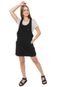 Vestido Salopete Sarja Hurley Curto Beach Jumper Preto - Marca Hurley