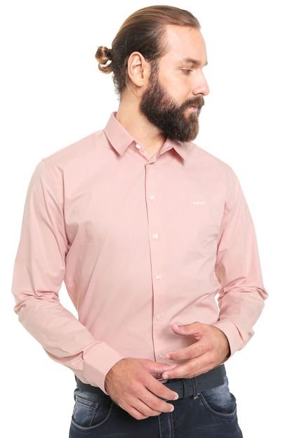 Camisa Colcci Slim Básica Rosa - Marca Colcci