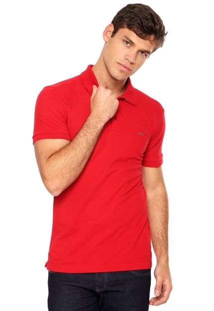 Camisa Polo Colcci Brasil Vermelha - Marca Colcci