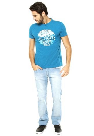 Camiseta Tommy Hilfiger Beach Azul
