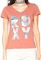 Camiseta Roxy Retro Golds Coral - Marca Roxy