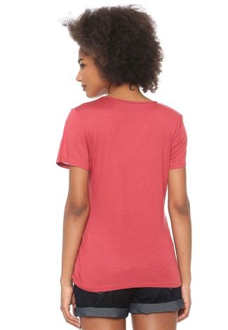 Camiseta Colcci Estampada Rosa