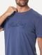 Camiseta Ellus Masculina Cotton Washed Origin. Script Azul Escuro - Marca Ellus