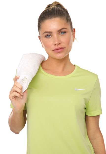 Camiseta Nike Miler Top Ss Verde - Marca Nike