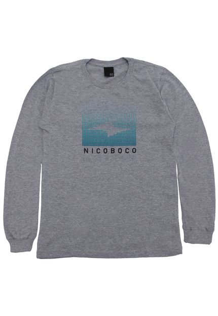 Camiseta Nicoboco Menino Frontal Cinza - Marca Nicoboco