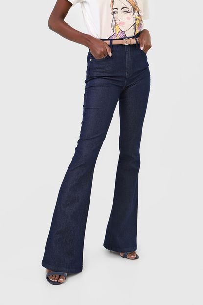 Calça Jeans Triton Flare Lisa Azul - Marca Triton