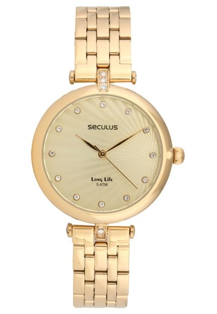 Relógio Seculus 20429LPSVDA1 Dourado - Marca Seculus
