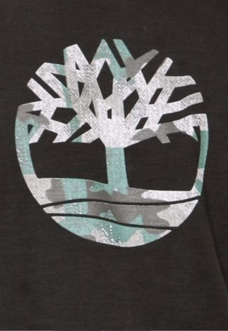 Camiseta Timberland Knnbec Camo Tree Preto