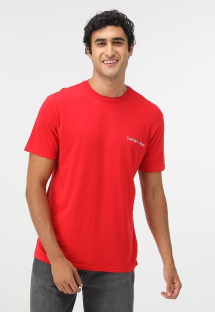 Camiseta Tommy Jeans Logo Vermelha - Marca Tommy Jeans