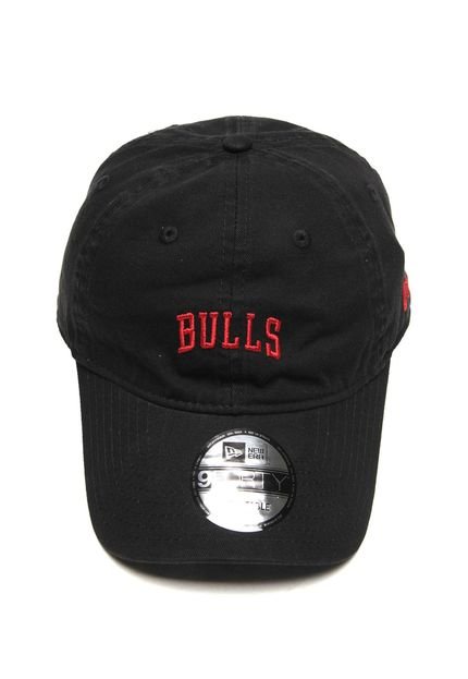 Boné New Era Strapback Chicago Bulls Preto - Marca New Era