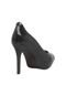 Peep Toe Ramarim Meia-Pata Preto - Marca Ramarim