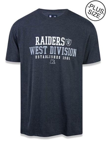 Camiseta New Era Regular Oakland Raiders Mescla Negro - Marca New Era