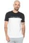 Camiseta Calvin Klein Bicolor Lettering Branca/Preta - Marca Calvin Klein Underwear