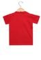 Camiseta Manga Curta Elian Infantil Sunrise Vermelha - Marca Elian