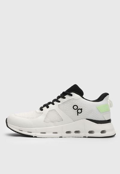 Tenis Running Blanco Verde Claro Negro Ocean Pacific Marty