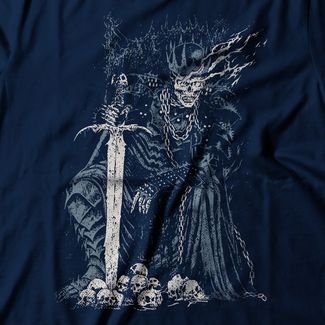 Camiseta Feminina Skull King - Azul Marinho