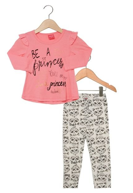 Conjunto Tricae Longo Infantil Rosa - Marca Tricae