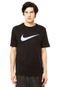 Camiseta Nike Sportswear Tee-Emea Chest Swoosh Preta - Marca Nike Sportswear