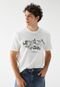 Camiseta John John Reta Estampada Off-White - Marca John John