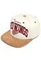 Boné Mitchell & Ness Snapback Cross Over Red Wings Bege - Marca Mitchell & Ness