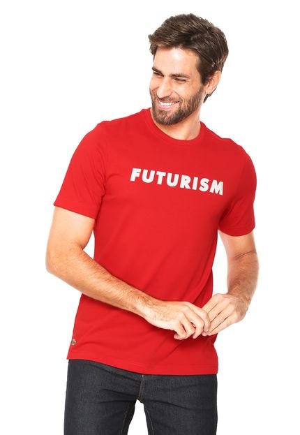 Camiseta Lacoste Futurism Vermelha - Marca Lacoste
