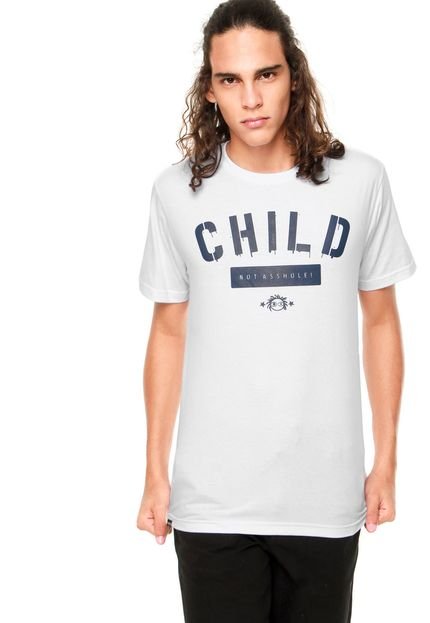 Camiseta Child Not Asshole! Branca - Marca Child
