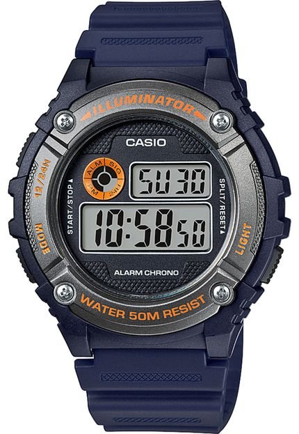 Relógio Casio W-216H-2BVDF Azul - Marca Casio