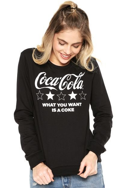 Moletom Fechado Coca-Cola Jeans Logo Preto - Marca Coca-Cola Jeans