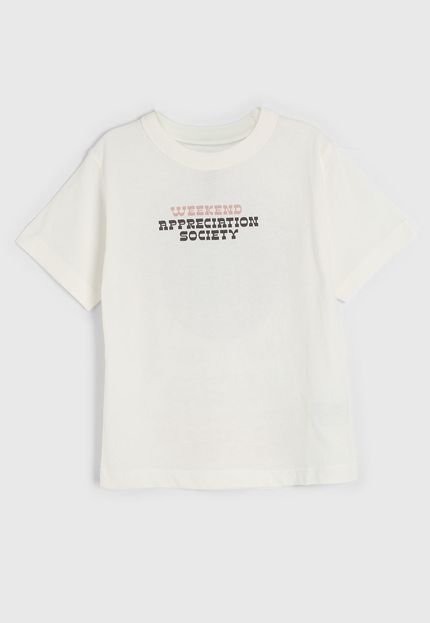Camiseta Cotton On Full Print Off White - Marca Cotton On