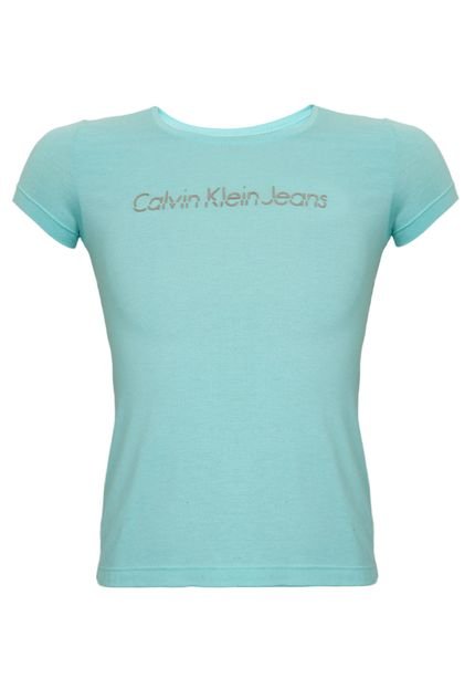 Camiseta Calvin Klein Kids Logo Verde - Marca Calvin Klein Kids