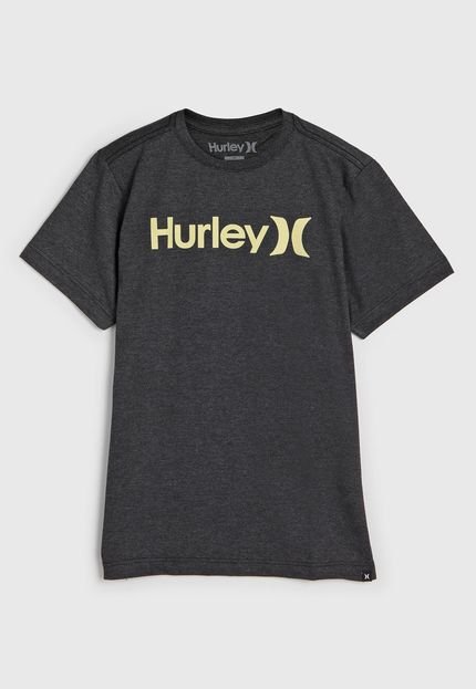 Camiseta Hurley Infantil Logo Grafite - Marca Hurley