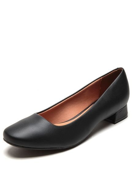 Scarpin Vizzano Liso Preto - Marca Vizzano