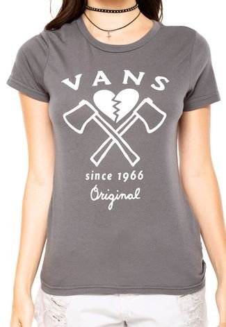 Camiseta Vans Hatchet Heart Cinza