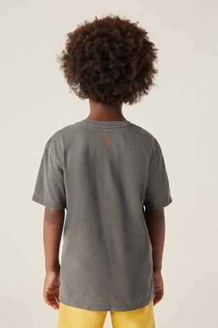 Camiseta Infantil Brasa Pica-Pau Bordado Reserva Mini Preto