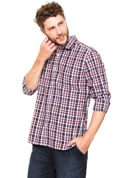 Camisa Wrangler Quadriculada Vermelha - Marca Wrangler