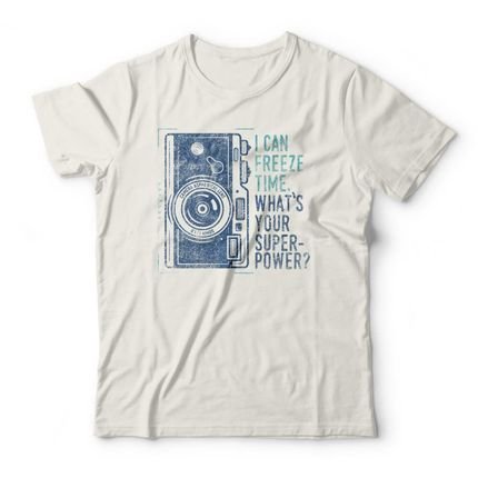 Camiseta Freeze Time - Off White - Marca Studio Geek 