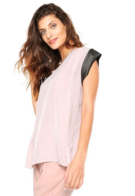 Blusa MOB Details Rosa - Marca MOB