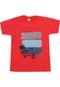 Camiseta Elian Menino Frontal Vermelha - Marca Elian