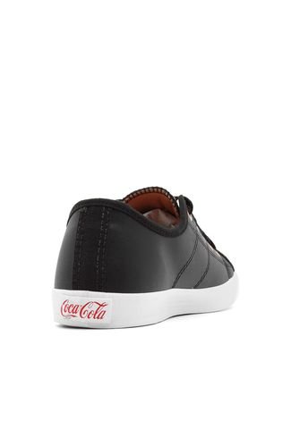 Tênis Coca Cola Shoes Pesponto Preto