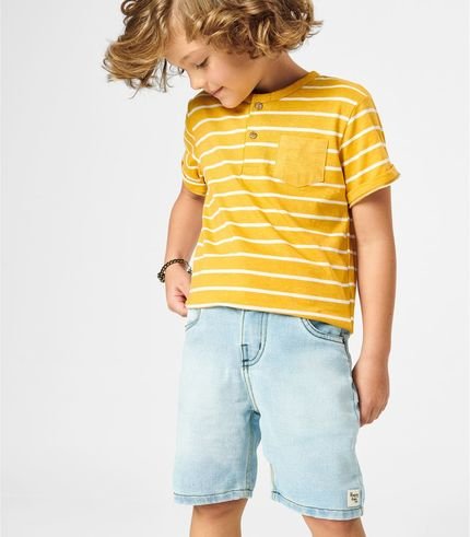 Bermuda Jeans Infantil Light Trick Nick Azul - Marca TRICK NICK JEANS