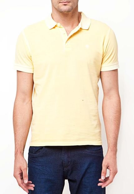 Camisa Polo Gant Solid Amarelo - Marca Gant