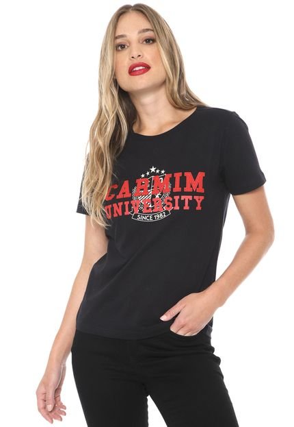 Camiseta Carmim University Preta - Marca Carmim