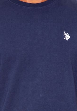 Camiseta U.S. Polo Bordado Azul