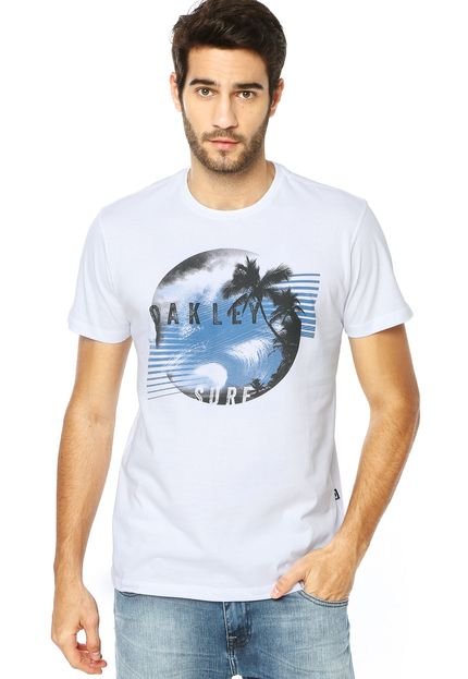Camiseta Oakley Mod Vision Surf Branca - Marca Oakley