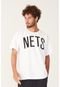 Camiseta NBA Estampada Brooklyn Nets Branca - Marca NBA