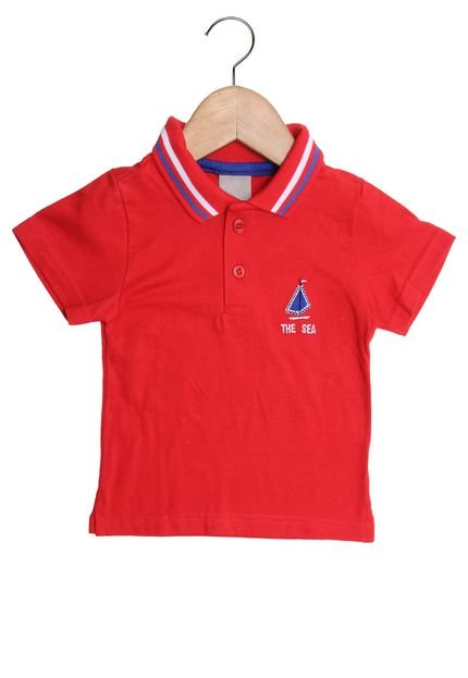 Camisa Polo Carinhoso Manga Curta Menino Vermelho - Marca Carinhoso
